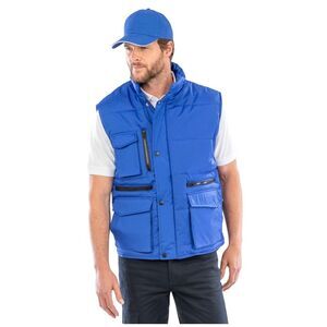 WORK-GUARD by Result Mens Lance Ripstop Body Warmer / Navy